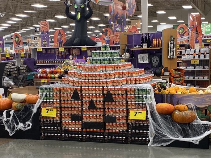pumpkin soda display fred meyers