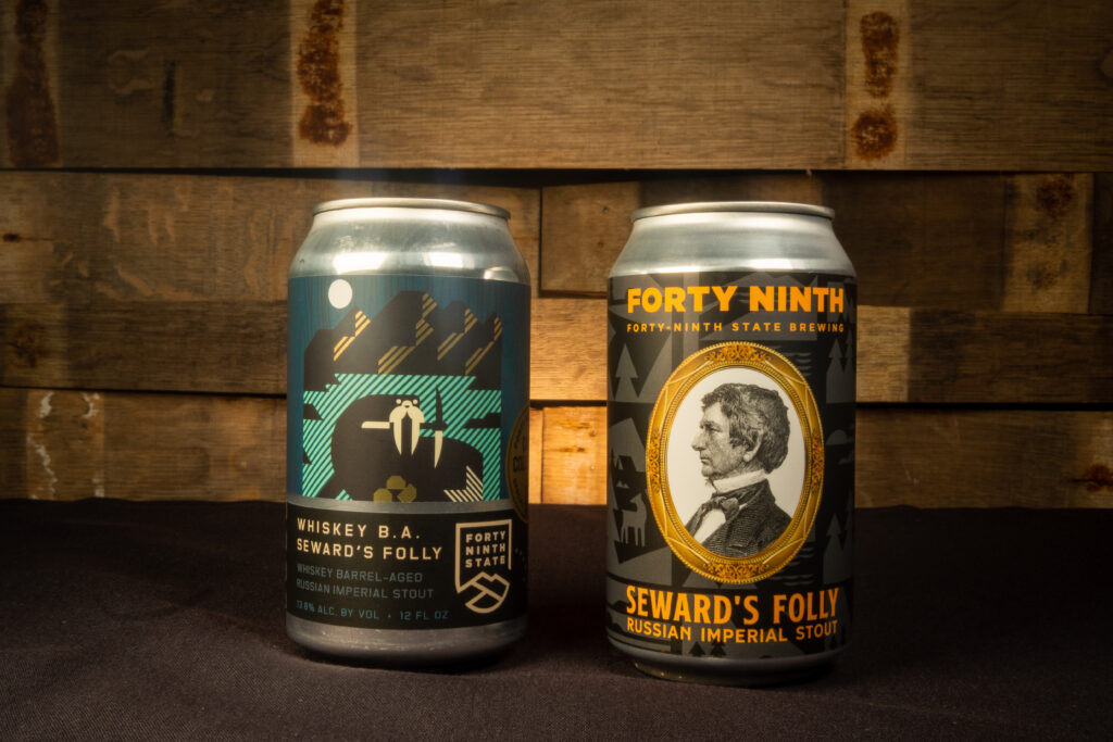 Sewards Folly Russian Imperial Stout and Barrel Aged Versionby 49th State Brewing